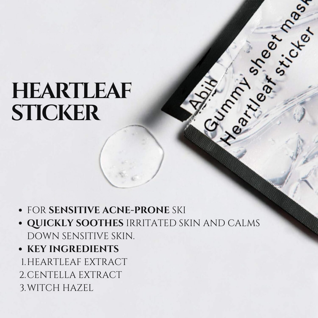 ABIB - Gummy Sheet Mask Heartleaf Sticker (1pc)