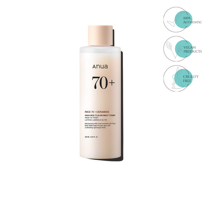 Rice 70 Glow Milky Toner - 250ml